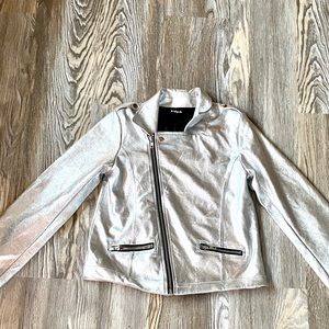Girls Silver Rocker jacket